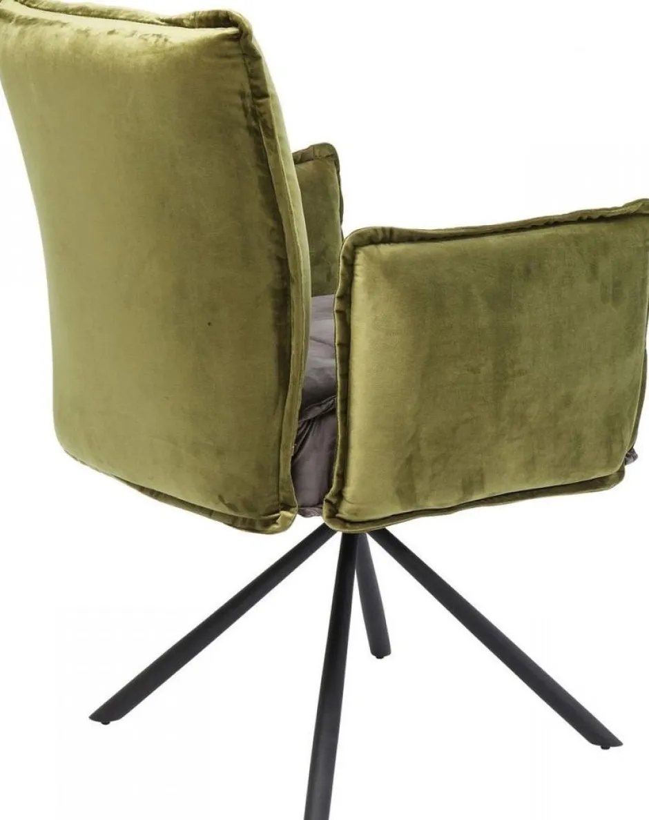 Krzesło Z Podłokietnikami Chelsea 65x90 Cm Szaro-zielone*KARE Design Best