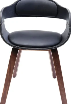 Krzesło Z Podłokietnikami Costa 52x71 Cm Czarne Ekoskóra*KARE Design New