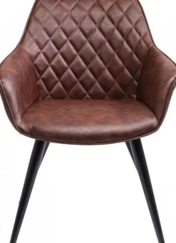 Krzesło Z Podłokietnikami Harry 60x84 Cm Brązowe Ekoskóra*KARE Design Hot