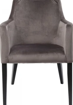 Krzesło Z Podłokietnikami Mode Velvet 60x87 Cm Szare*KARE Design New