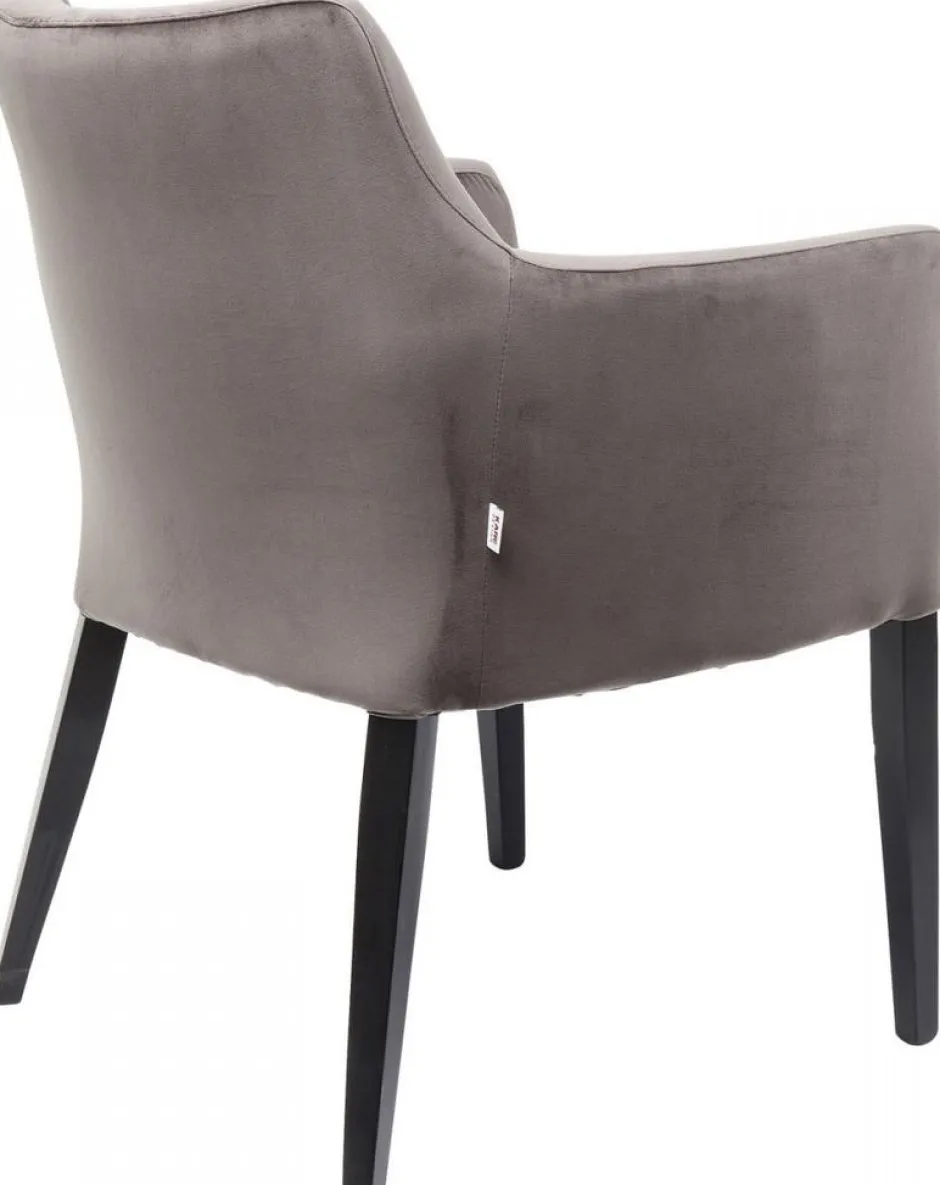 Krzesło Z Podłokietnikami Mode Velvet 60x87 Cm Szare*KARE Design New