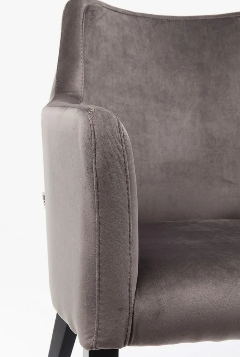 Krzesło Z Podłokietnikami Mode Velvet 60x87 Cm Szare*KARE Design New