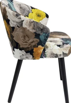 Krzesło Z Podłokietnikami Peony Yellow 56x77 Cm*KARE Design Online