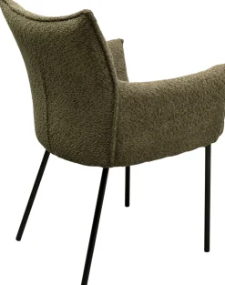 Krzesło Z Podłokietnikami Zielone Z Czarnymi Nogami 60x87 Cm*KARE Design Sale