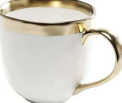 Kubek Bell 10x15 Cm Biało-złoty*KARE Design Best