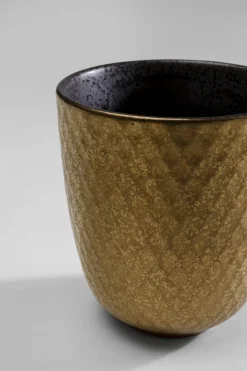 Kubek Bez Ucha Z Porcelany Czarno-złoty 200 Ml*KARE Design Discount