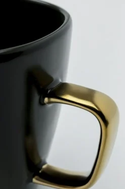 Kubek Vibrations 380 Ml Grafitowo-złoty*KARE Design Clearance