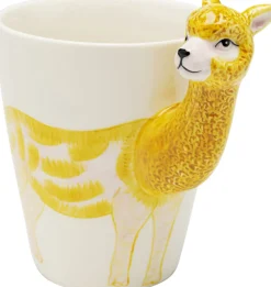 Kubek Z Porcelany Motyw Zwierzęcy Alpaka 390 Ml*KARE Design Best
