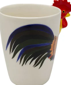 Kubek Z Porcelany Motyw Zwierzęcy Kogut 390 Ml*KARE Design Clearance