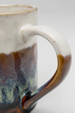 Kubek Z Uchem Kamionka 350 Ml Dół Brązowy*KARE Design Discount