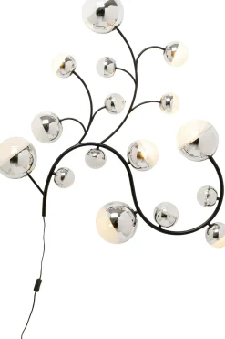 Lampa ścienna Czarna Klosze Lustrzane 185x110 Cm*KARE Design Sale