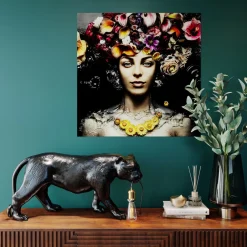 Lampa Podłogowa Animal Bagheera 85x40 Cm Czarna*KARE Design Sale