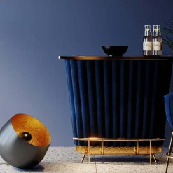 Lampa Podłogowa Apollon Smooth Ø50 Cm Czarna*KARE Design Discount