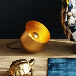 Lampa Podłogowa Apollon Smooth Ø35 Cm Złota*KARE Design Outlet