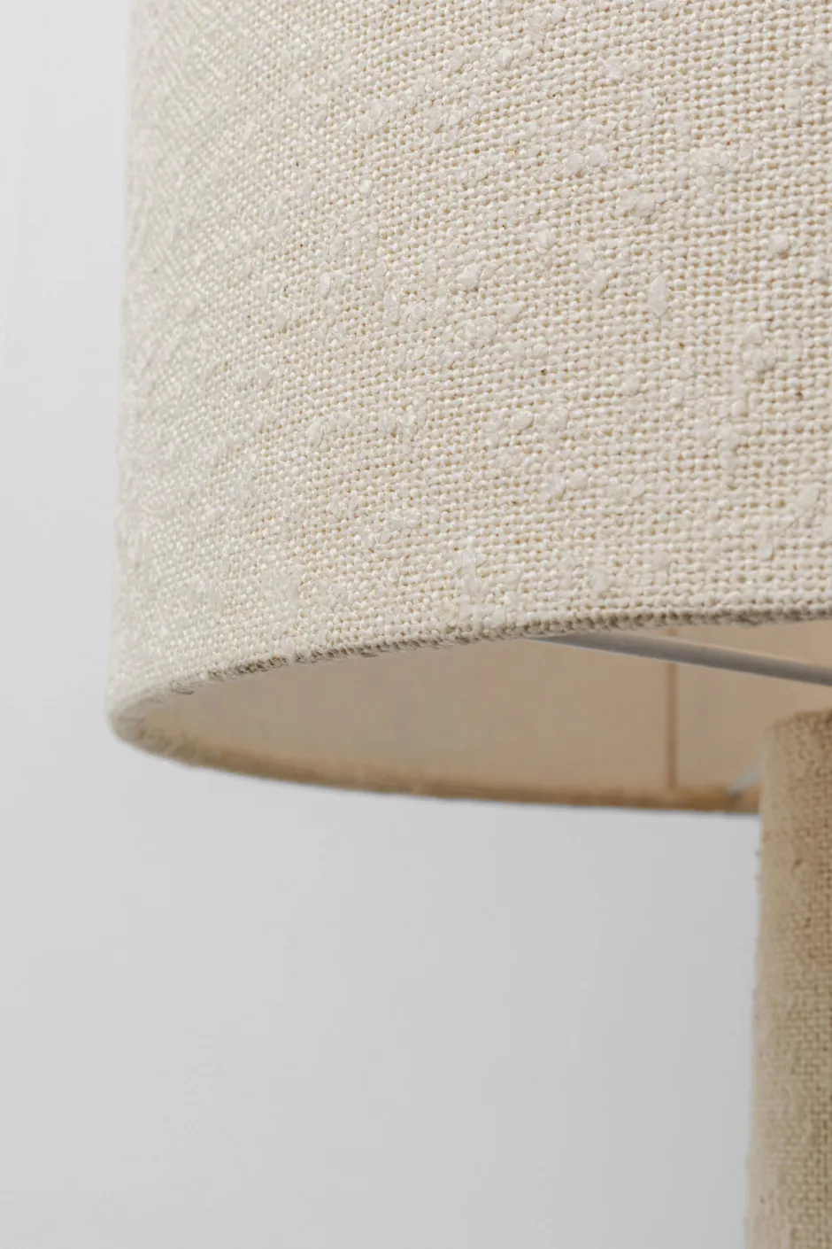 Lampa Podłogowa Beżowa Lniana Boucle 190 Cm*KARE Design