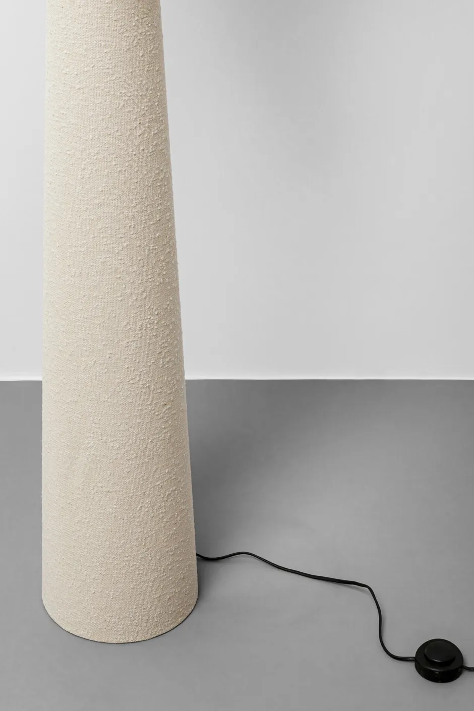 Lampa Podłogowa Beżowa Lniana Boucle 190 Cm*KARE Design