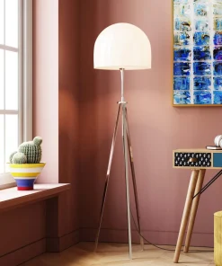 Lampa Podłogowa Brody 40x160 Cm Srebrna*KARE Design Best