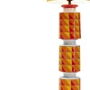 Lampa Podłogowa Ceramiczna Kolorowa Abażur Pomarańczowy Ø33x138 Cm*KARE Design