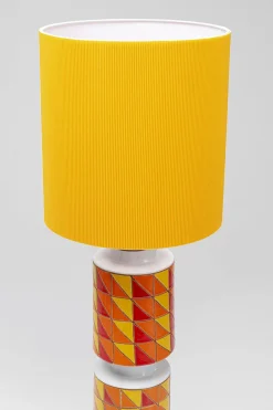 Lampa Podłogowa Ceramiczna Kolorowa Abażur Pomarańczowy Ø33x138 Cm*KARE Design