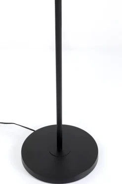 Lampa Podłogowa Czarna Klosze Szklane Transparentne I Miedziane 165 Cm*KARE Design Sale
