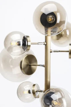 Lampa Podłogowa Duża Złota Klosze Szklane Kule Przydymione 160 Cm*KARE Design Online