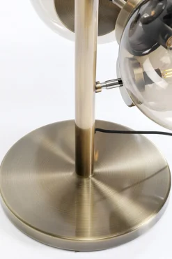Lampa Podłogowa Duża Złota Klosze Szklane Kule Przydymione 160 Cm*KARE Design Online