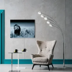 Lampa Podłogowa Five Fingers 100x220 Cm Chromowa*KARE Design New