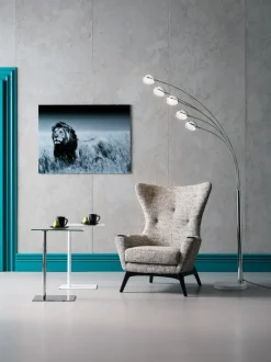 Lampa Podłogowa Five Fingers 100x220 Cm Chromowa*KARE Design New
