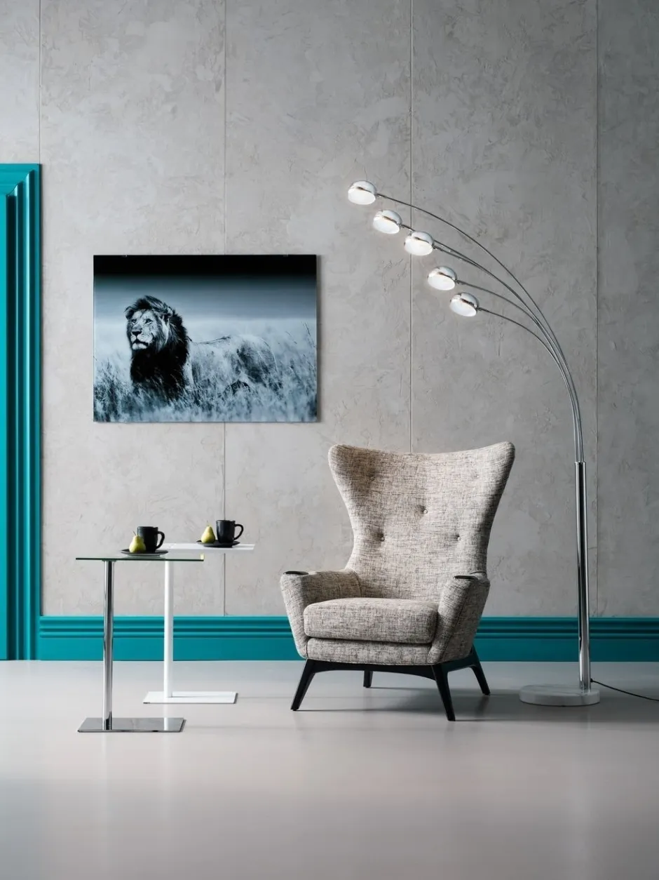 Lampa Podłogowa Five Fingers 100x220 Cm Chromowa*KARE Design New