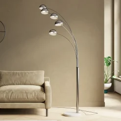 Lampa Podłogowa Five Fingers 100x220 Cm Chromowa*KARE Design New