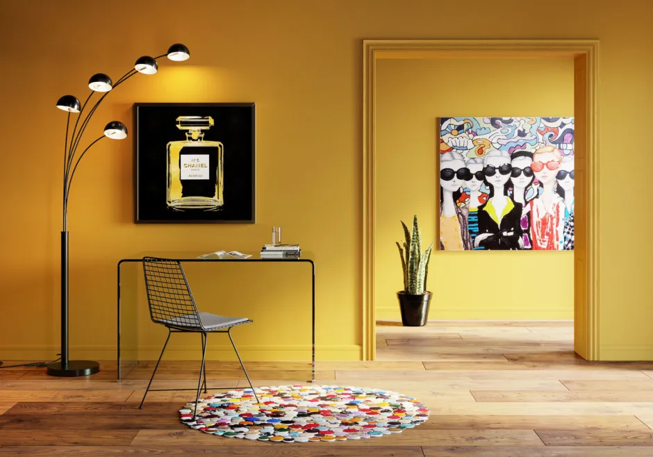 Lampa Podłogowa Five Fingers 86x201 Cm Czarna*KARE Design Outlet