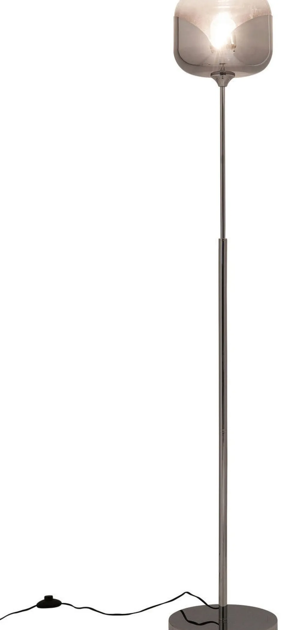 Lampa Podłogowa Goblet 25x160 Cm Srebrna*KARE Design