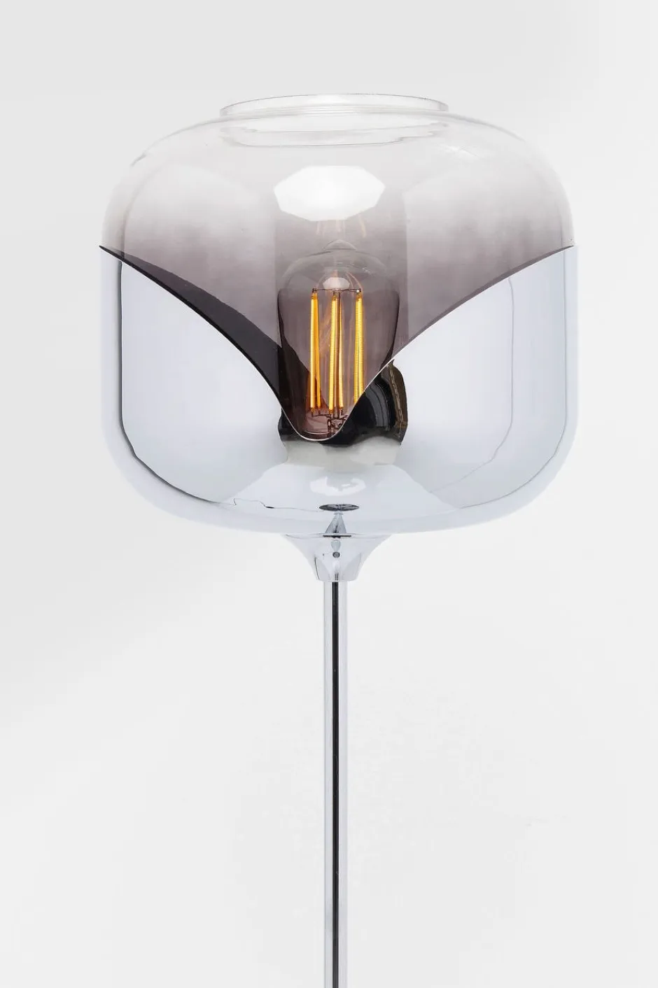 Lampa Podłogowa Goblet 25x160 Cm Srebrna*KARE Design