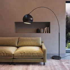 Lampa Podłogowa Lounge Small Deal Eco 163x175 Cm Czarna Matowa*KARE Design Hot
