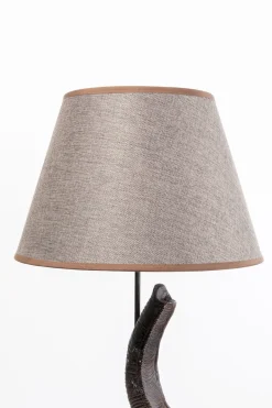 Lampa Podłogowa Motyw Zwierzęcy Słoń 154 Cm Abażur Beżowy Lniany*KARE Design Online