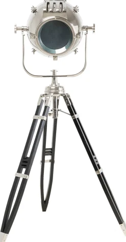 Lampa Podłogowa Movie 230 Cm Trójnóg Drewno Mango I Aluminium*KARE Design Outlet