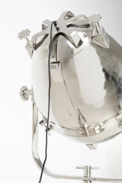 Lampa Podłogowa Movie 230 Cm Trójnóg Drewno Mango I Aluminium*KARE Design Outlet