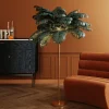 Lampa Podłogowa Palma Zielona Strusie Pióra 165 Cm Podstawa Złota*KARE Design Online