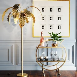 Lampa Podłogowa Palmera 90x170 Cm Złota*KARE Design New