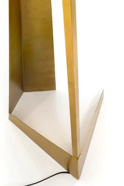 Lampa Podłogowa Podstawa Złota Stalowa Abażur Biały Lniany 150 Cm*KARE Design Hot