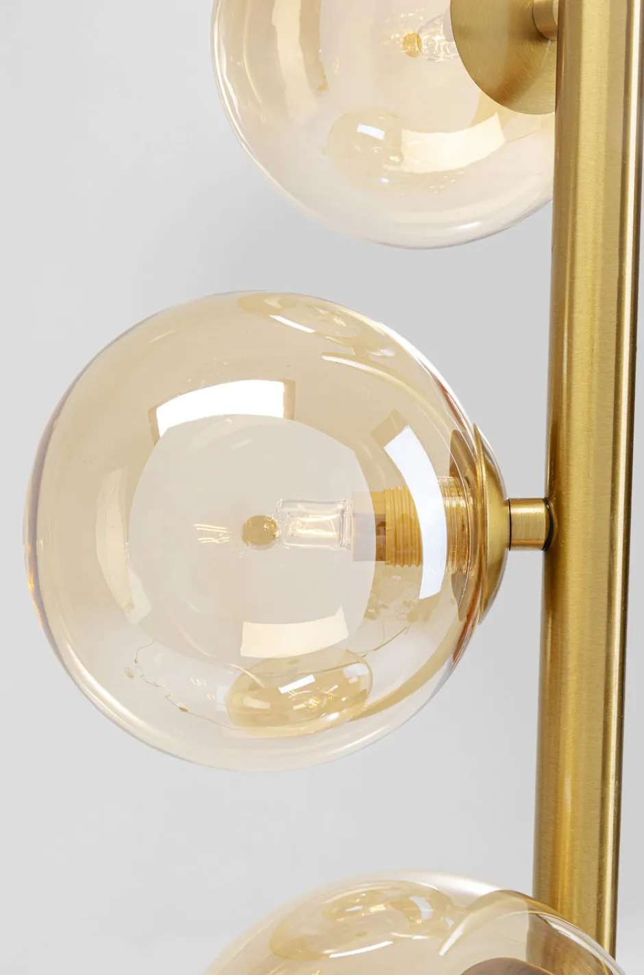 Lampa Podłogowa Scal Balls 28x160 Cm Mosiężna*KARE Design Best