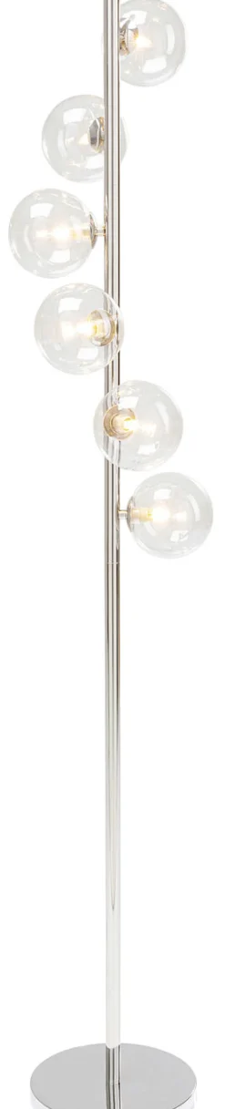 Lampa Podłogowa Scal Balls 28x160 Cm Srebrna*KARE Design Discount