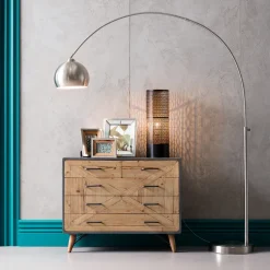 Lampa Podłogowa Small Deal Srebrna*KARE Design Clearance