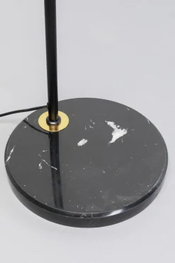 Lampa Podłogowa Stal Czarno-złota Podstawa Marmurowa 156 Cm*KARE Design Outlet