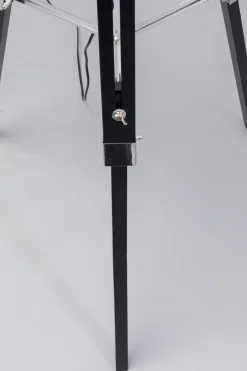 Lampa Podłogowa Trójnóg Z Regulacją Wysokości Drewniana Czarna 99-144 Cm*KARE Design Outlet