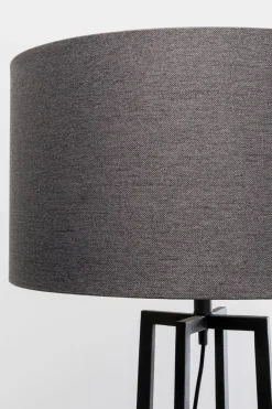 Lampa Podłogowa Z Abażurem Czarna Stal 160 Cm*KARE Design Sale