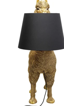 Lampa Podłogowa Złota Alpaka Z Czarnym Abażurem 81x108 Cm*KARE Design Online