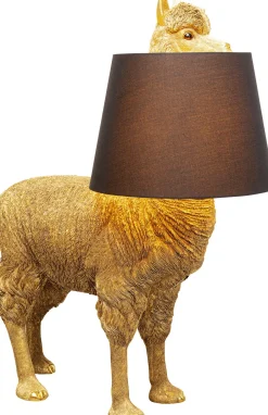 Lampa Podłogowa Złota Alpaka Z Czarnym Abażurem 81x108 Cm*KARE Design Online
