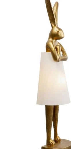 Lampa Podłogowa Złoty Królik Z Białym Abażurem 150 Cm*KARE Design New