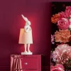 Lampa Stołowa Animal Rabbit 17x50 Cm Biała - Klosz Różowy*KARE Design